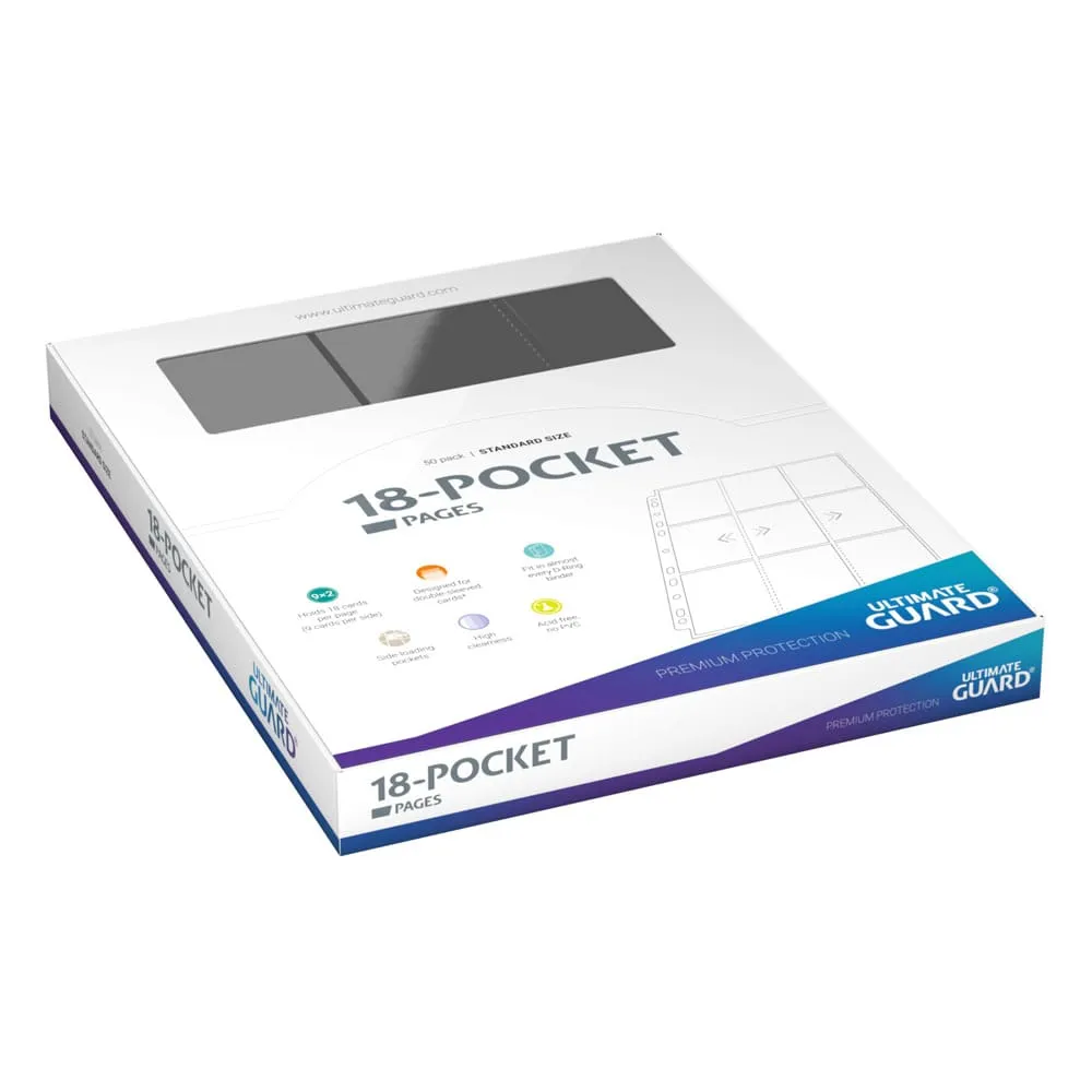 Ultimate Guard 18-Pocket Pages Side-Loading (1 Sheet) - Grey